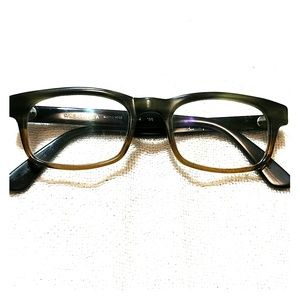 Masunaga eyeglass frames 029 Green/Brown tortoise